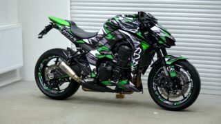 Kawasaki Z Camouztyle Dekor Folierung Moto Bikedekore Motorrad Dekore Folierungen